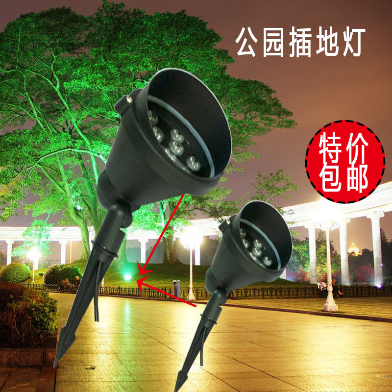 Outdoor waterproof led plug-in buried with light tree lamp landscaped grass terrace light round pitched spotlight courtyard View lamp 12