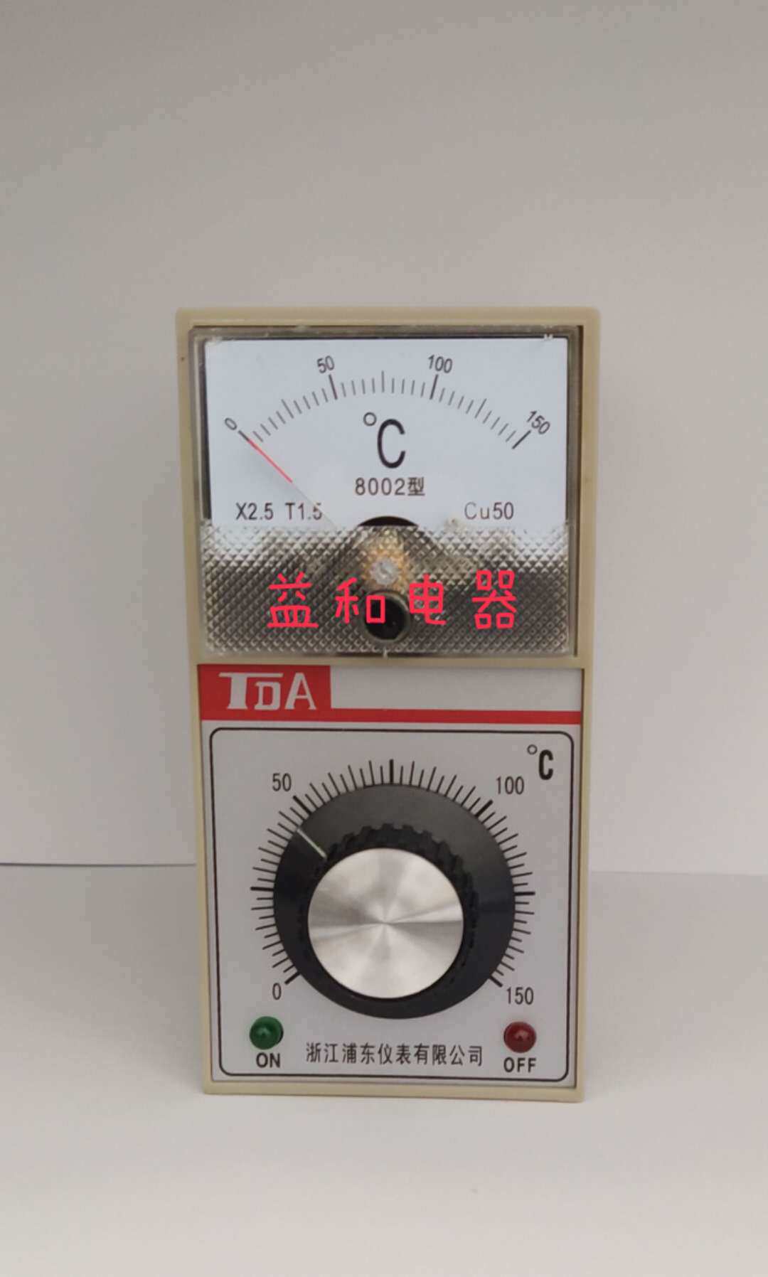 PPopointer temperature-controlled instrument TDA-8002 CU50 type 0-150 degrees temperature controller in Zhejiang Pudong meter