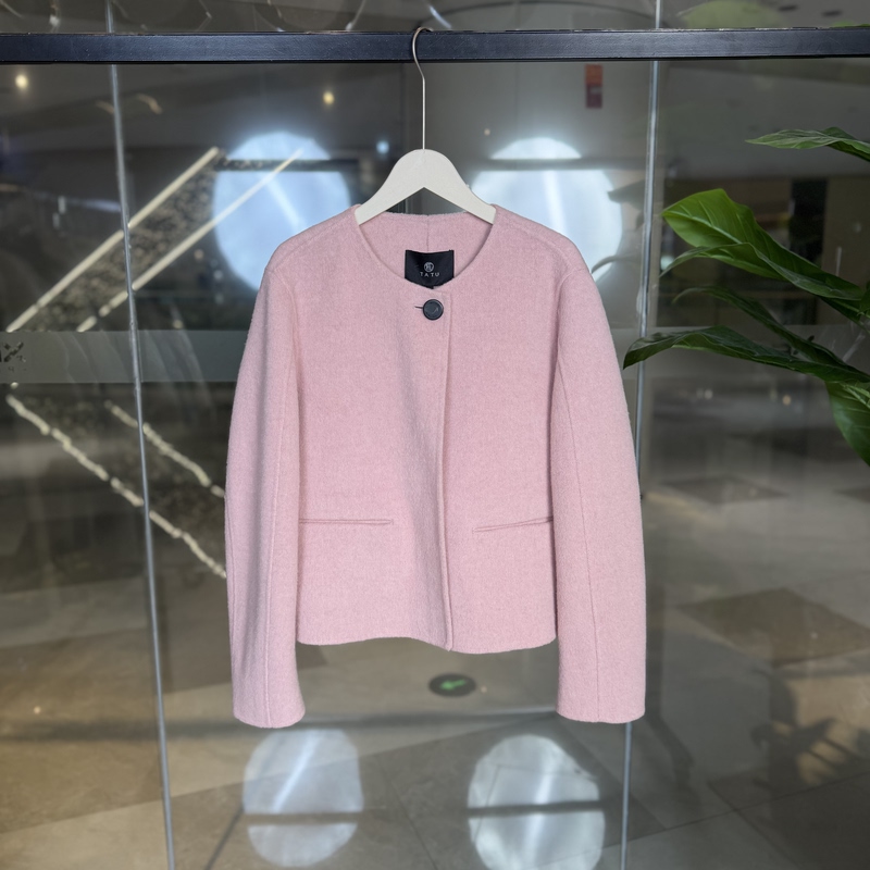 【She Tu】25 Winter 7338255092 92.2% Sheep Wool + 6% Alpaca Wool Double-Sided Wool Coat