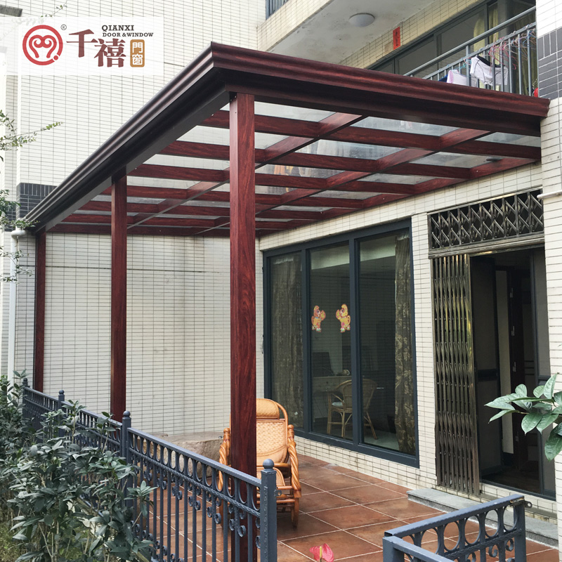 Millennium door and window sun room color steel plate steel structure aluminum alloy awning laminated glass room European sun room