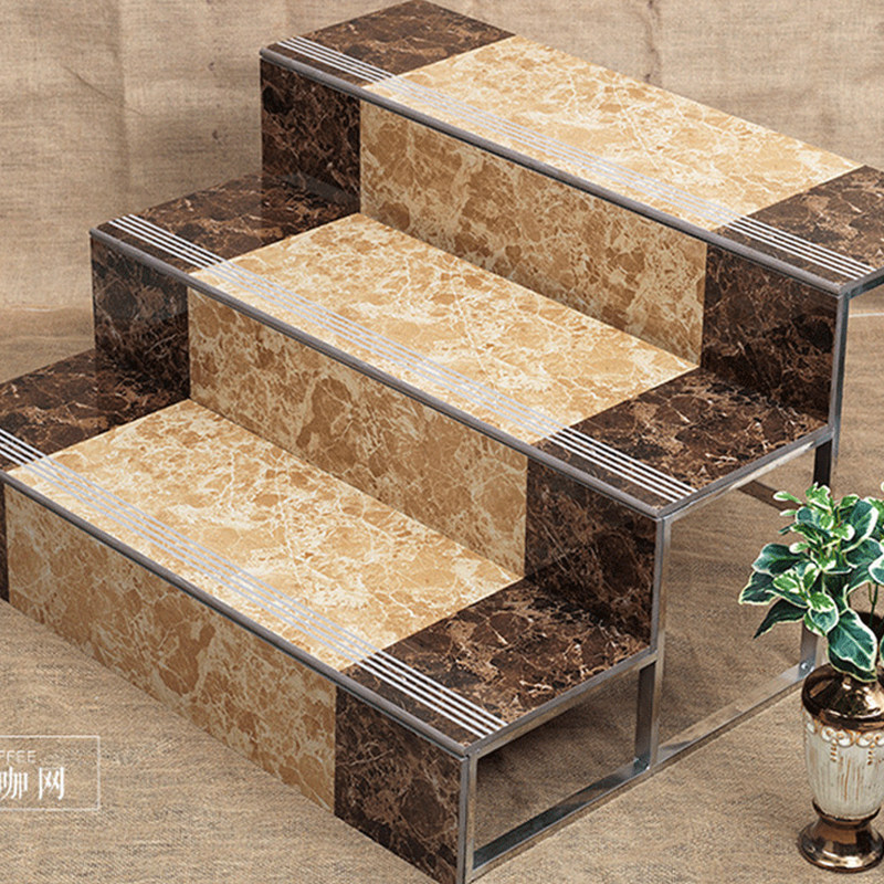Foshan ceramic tile stair brick step brick floor brick stepping brick diamond non-slip wear-resistant steps stair stepping brick