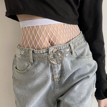 White fishnet socks female summer jk to waist large mesh stockings over waist black socks spring and autumn pantyhose