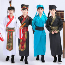 Childrens ancient Cao Cao Cao Ka Jian feather feather feather featuring three countries of clothing to play the same patron