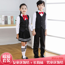 Childrens Choir Show Dress New Years Day Recitation Chorus Show Clothing for Boys and Girls