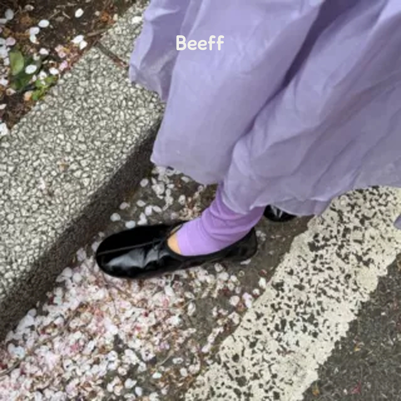 Beeff Summer Taro Purple "Showcase" Socks 100 Count Mercerized Cotton Summer Cooling | Top-Grade Product