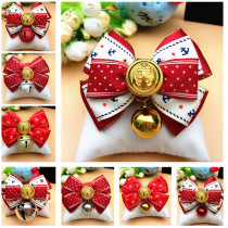 Pet dog bow tie Teddy bow tie cat bell collar cat bell tie pet accessories