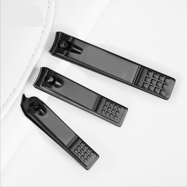 Carbon steel nail clippers single set file knife nail scissors household toenail trimming tools flat pedicure nail clippers