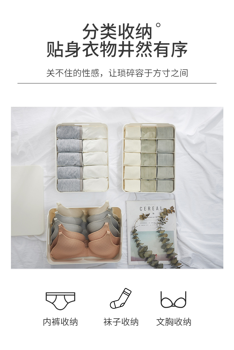 厂家直销塑料内衣收纳盒