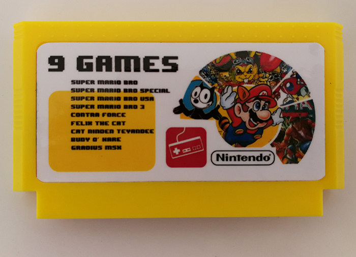 pocket] New FC red and white machine bully game card players provide documents to customize Mary series, etc