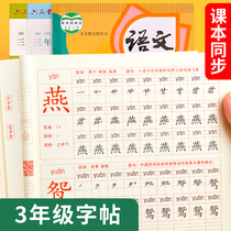 The third grade synchronization practice copybook under Pep textbooks 3 grade Language hard-pen calligraphy calligraphy this Hengshui the English textbook strokes strokes full is regular script pen words beginners children daily practice miao hong