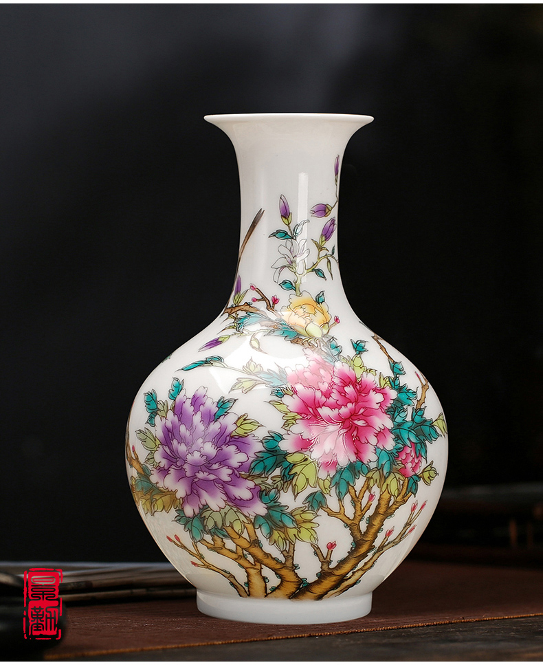 Jingdezhen porcelain ceramic vase sitting room 085 modern fashion white furnishing articles or household decoration decoration