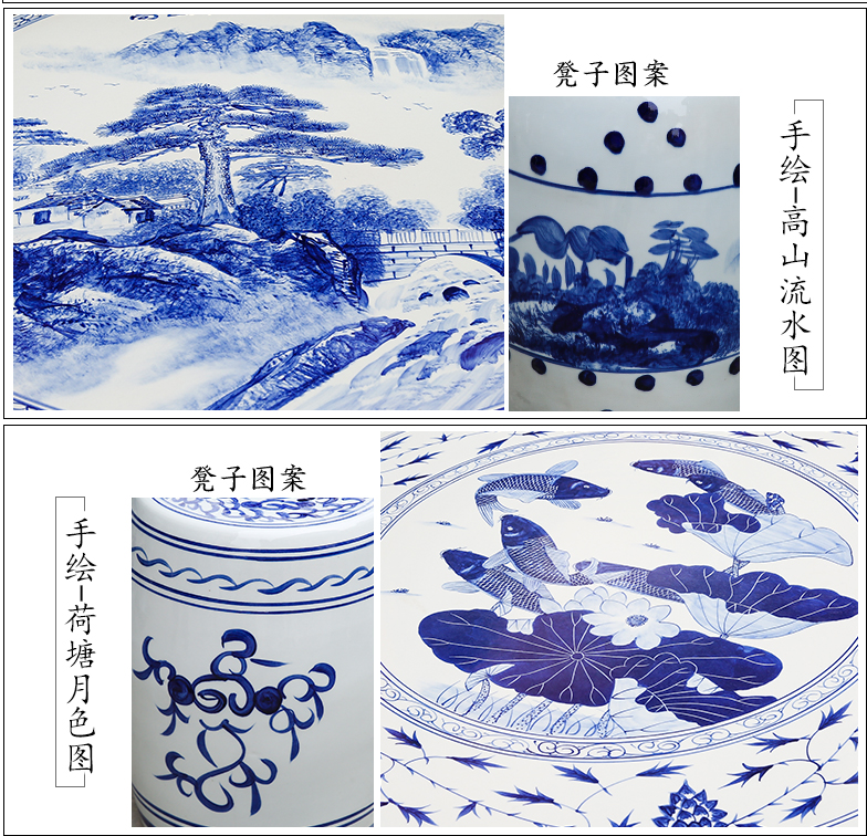 Jingdezhen ceramics archaize ceramic table who suit is suing garden decorative garden balcony garden chairs and tables