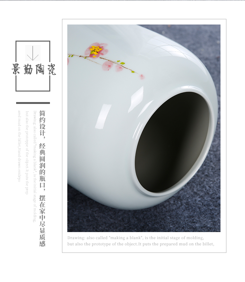 Jingdezhen ceramic hotel villa covers large vases, the sitting room porch flower flower decoration flower arranging furnishing articles