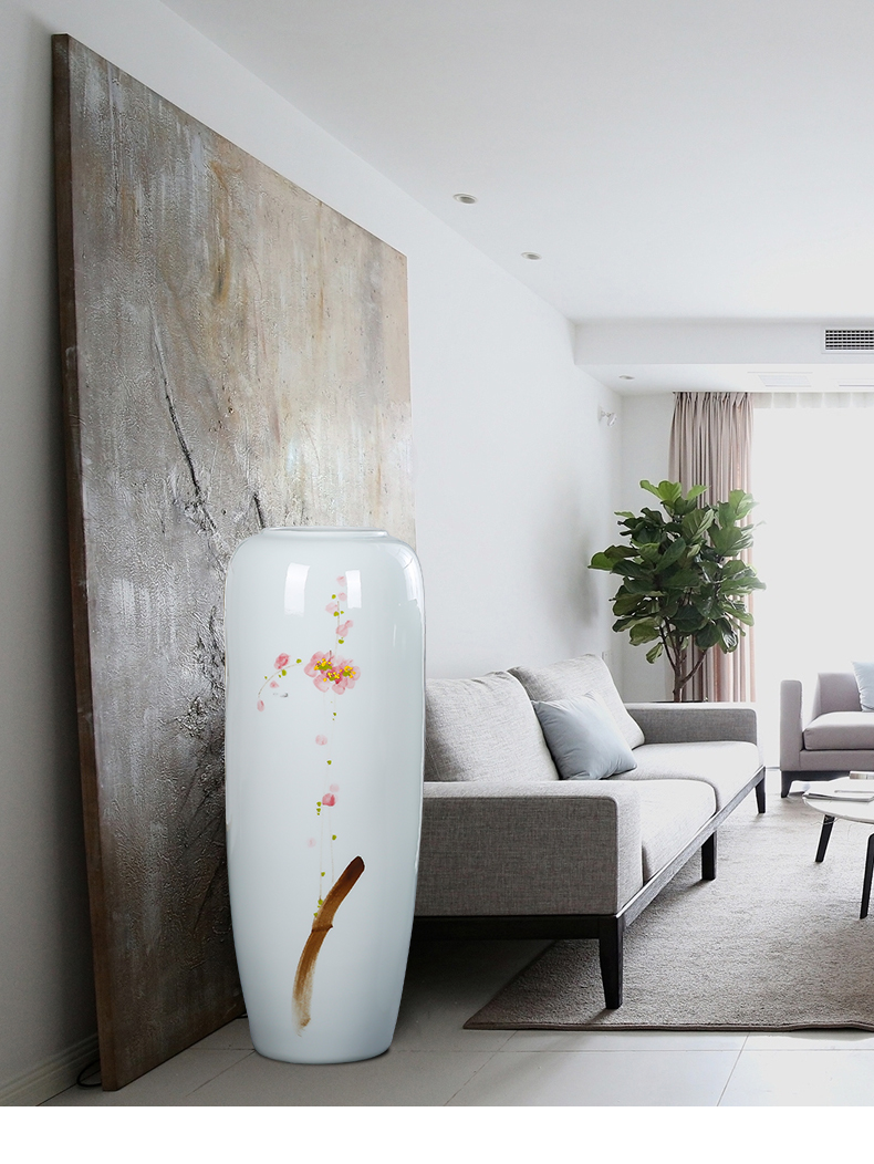 Jingdezhen ceramic hotel villa covers large vases, the sitting room porch flower flower decoration flower arranging furnishing articles