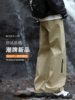 Windproof and Waterproof Women's Autumn and Winter Loose Straight-Leg Large Size Fleece-Lined Casual Outdoor Hiking Paratrooper Cargo Pants