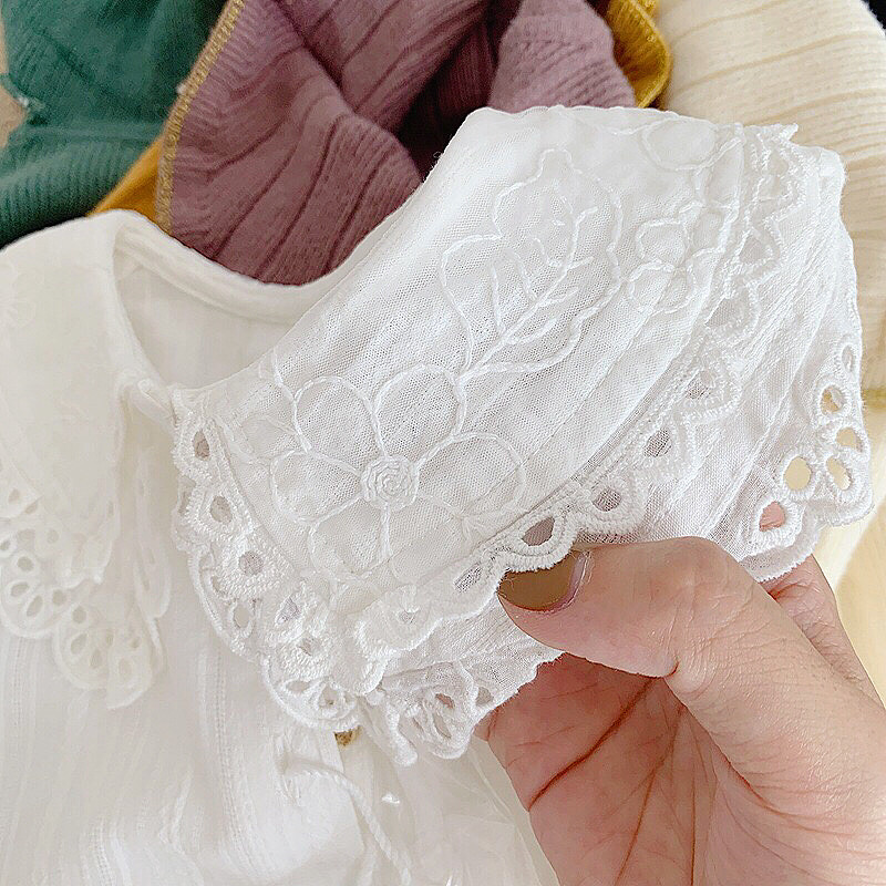 Girl's autumn clothes shirt 2021 New Korean version Children's shirt little girl Spring and autumn fashion dolly blouses