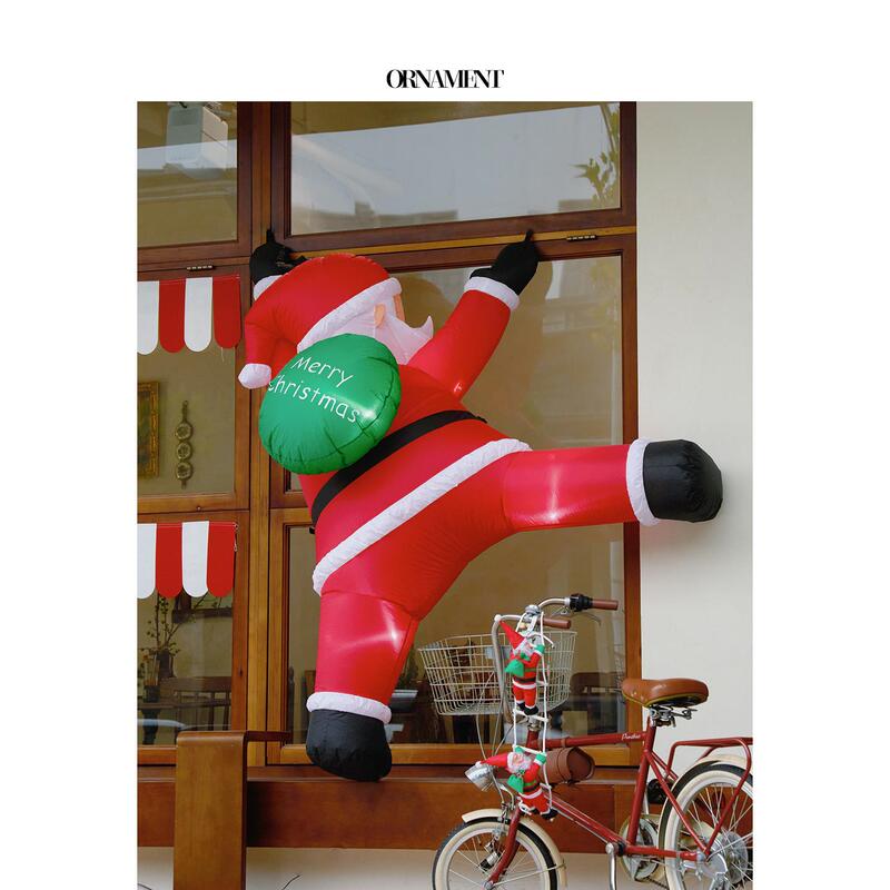 Outdoor Inflatable Christmas Decorations, Atmosphere Hanging Decorations, Scene Layout, Wall-Climbing Santa Claus, Christmas Door Decorations Outdoor Inflatable Christmas Decorations, Atmosphere Hanging Decorations, Scene Layout, Wall-Climbing Santa Claus, Christmas Door Decorations