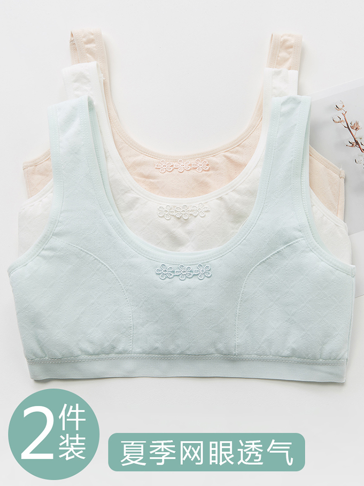 Girls 'underwear Summer thin hair development Primary school students 10 years old 13 years old junior high school students Children's small vest Girls' underwear bra