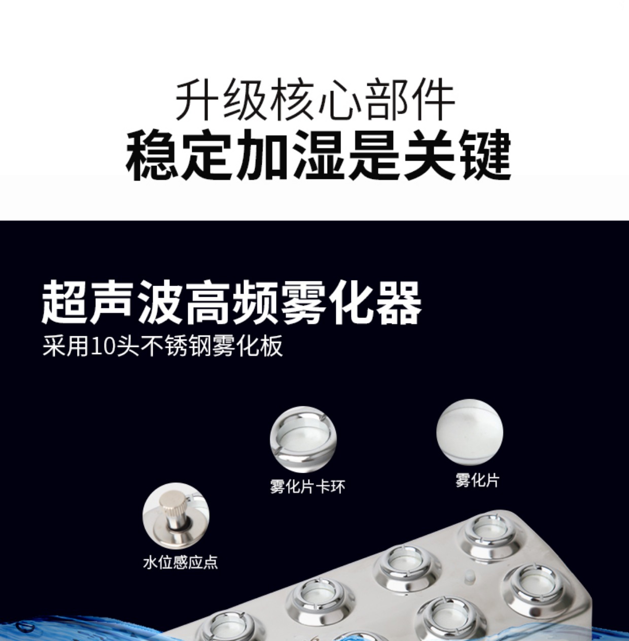 Siêu âm công nghiệp làm ẩm lá thuốc lá ẩm độ ẩm đặc biệt flue-chữa bệnh hồi sinh nhà máy không khí lớn - Máy giữ ẩm có nên để máy phun sương trong phòng điều hòa