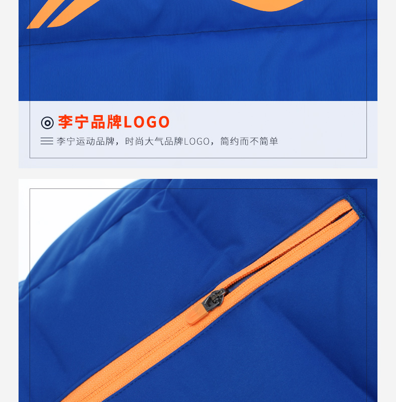 Li Ning xuống áo khoác nam dài trên đầu gối dày mùa đông mới lót giỏ đào tạo bóng đá áo trùm đầu áo phao nữ cao cấp