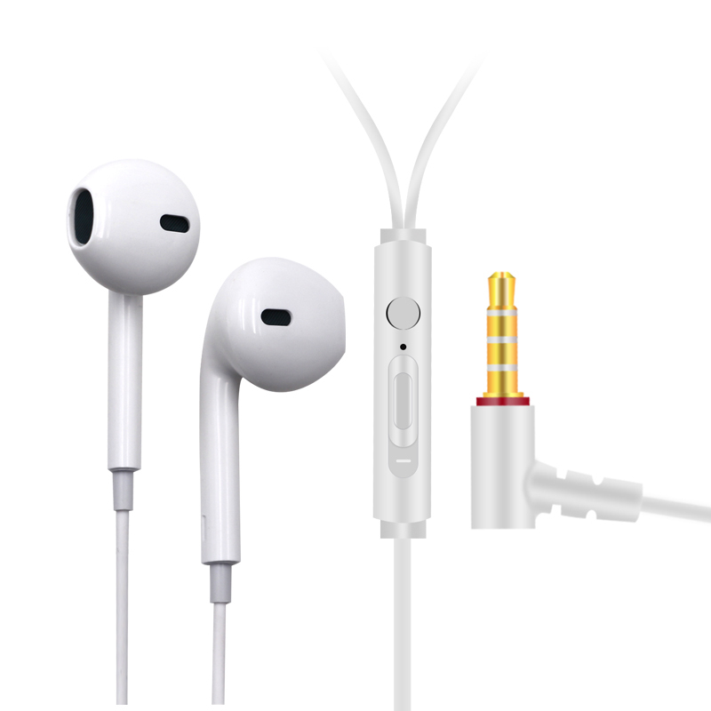 Xinmo Yin Universal In-Ear Wired Earphones V11 with Adjustable Volume, Silicone Soft Cable, Freeze-Resistant, Pull-Resistant, L-Shaped Elbow Plug
