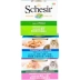 Schesir Snow Shiya Rainbow Cat Đóng hộp Thực phẩm ướt Nhập khẩu tự nhiên vào Cat Cat Snack Gel Series Mix 6 lon - Đồ ăn nhẹ cho mèo đồ ăn cho mèo Đồ ăn nhẹ cho mèo