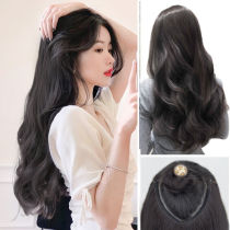 Wig Woman Long Hair Summer All Natural Full Head Roll Hair Straight Hair Dress Fashion Cos Trendy Breathable One-Piece Without Marks