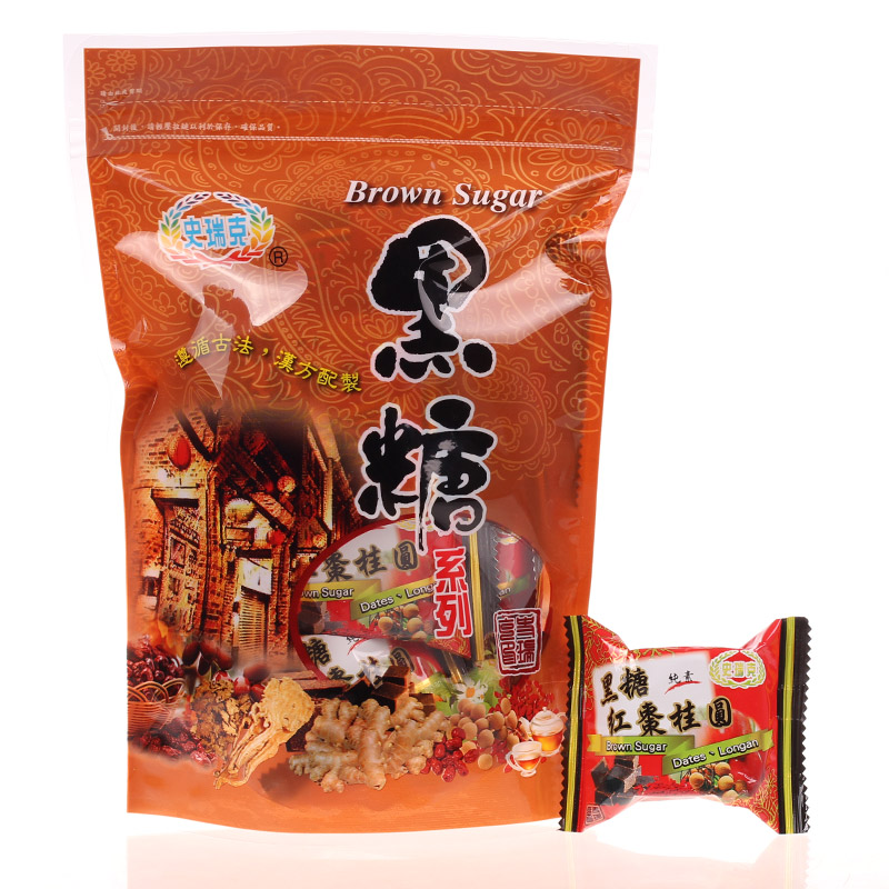 Taiwan special history Rick black sugar ginger mother tea red date gui round osmanthus black sugar ginger block tea drinking red sugar ginger soup-Taobao