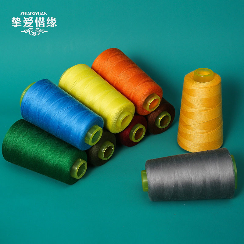 Manual pagoda two-strand sewing machine special denim thread 402 fine thread needlework household large volume sewing clothes hand sewing black and white