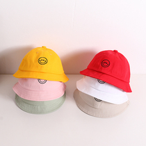 Baby hat spring and autumn thin model 6-12 months boys and girls fisherman hat 1-2 years old childrens visor pot hat tide