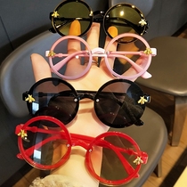 Childrens sunglasses Korean fashion Foreign style Girl baby sunglasses Anti-UV child glasses Boy sun visor