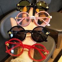 Childrens sunglasses Korean fashion Foreign style Girl baby sunglasses Anti-UV child glasses Boy sun visor