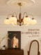 French Mid-Century Style Solid Wood Living Room Chandelier Full Spectrum Eye Protection Designer Restaurant Cloakroom Study Lamps