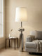 Medieval-Style Chrome-Plated Floor Lamp Bauhaus Retro Cream-Style Living Room Bedroom Sofa Side Standing Atmosphere Lamp