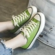 Giày vải nữ phiên bản Hàn Quốc của sinh viên ulzzang hoang dã retro cổng gió chic chic Super fire ins giày trắng nhỏ