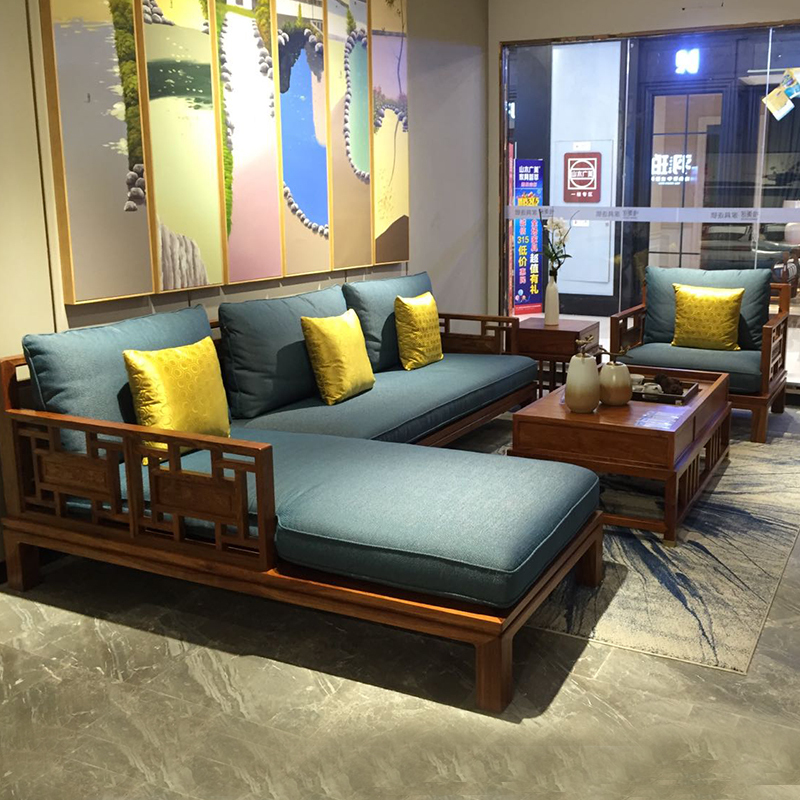Hedgehog Rosewood New Chinese-Style Corner Sofa Living Room Redwood Furniture L-Shaped Solid Wood Corner Sofa Chaise Lounge Set Hedgehog Rosewood New Chinese-Style Corner Sofa Living Room Redwood Furniture L-Shaped Solid Wood Corner Sofa Chaise Lounge Set