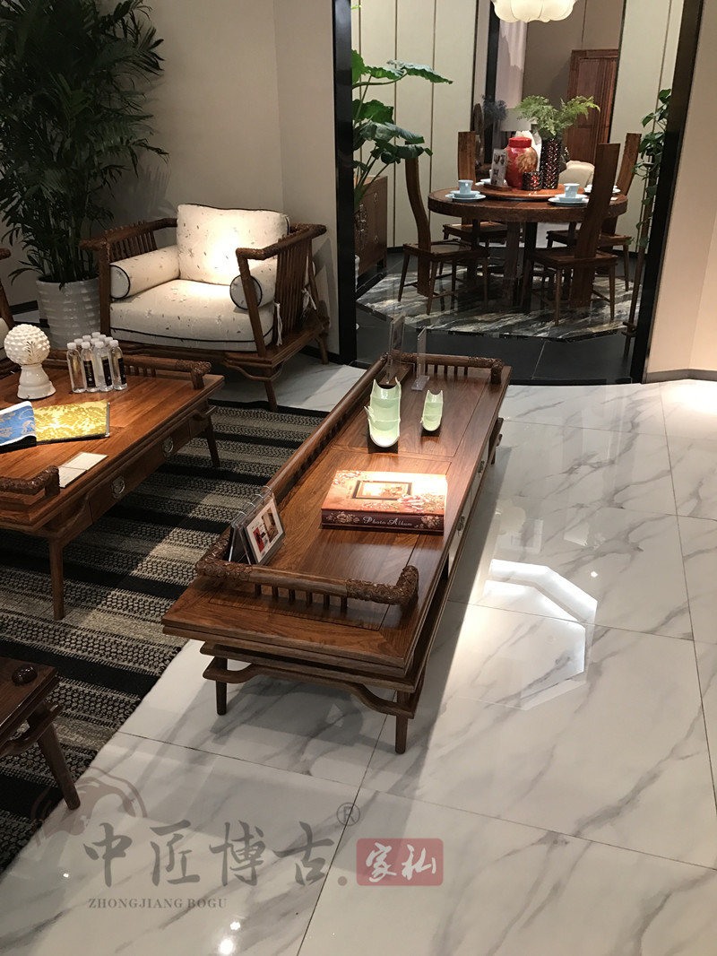 Kết hợp sofa gỗ rắn Su lê nội thất gỗ gụ vàng sofa sofa hedgekey gỗ hồng mộc đồ nội thất phòng khách mới sofa Trung Quốc - Ghế sô pha sofa đẹp