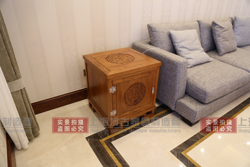 Trung Quốc smith Bogu mới Trung Quốc Hedgekey gỗ hồng mộc vuông bàn cà phê Phòng khách gỗ hồng mộc Su đồ nội thất cũ tro bàn trà - Bàn trà bàn tiếp khách văn phòng