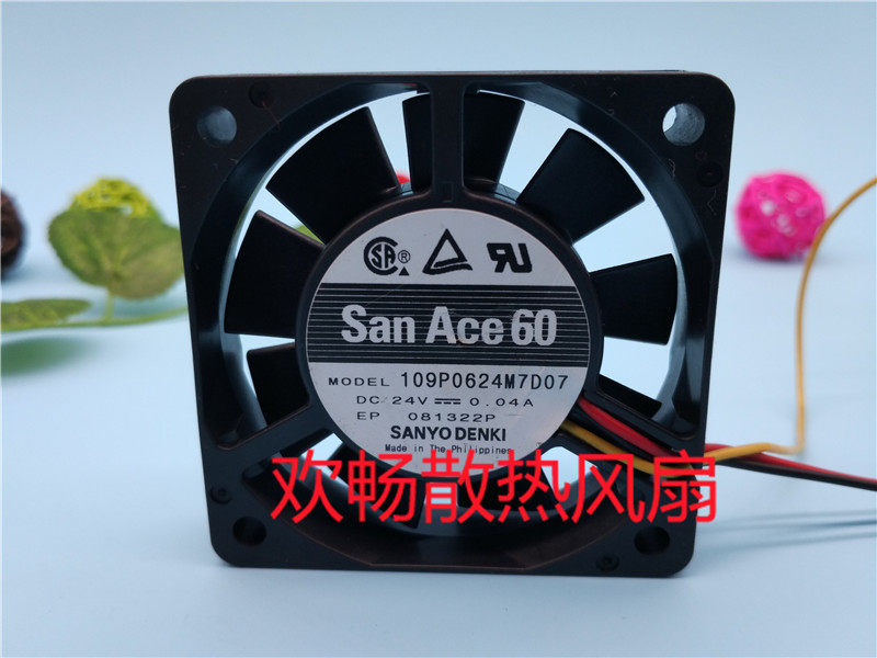 San Ace 60 24V 109P0624M7D07 0 04A 6cm 6cm 6015 6015 Converter Host Shell Fan