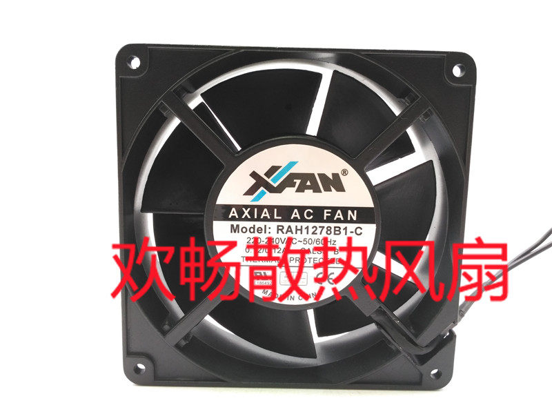 XFAN AXIAL AC FAN RAH1278B S1-C 220 240V 0.12A Cabinet Cooling Ventilator