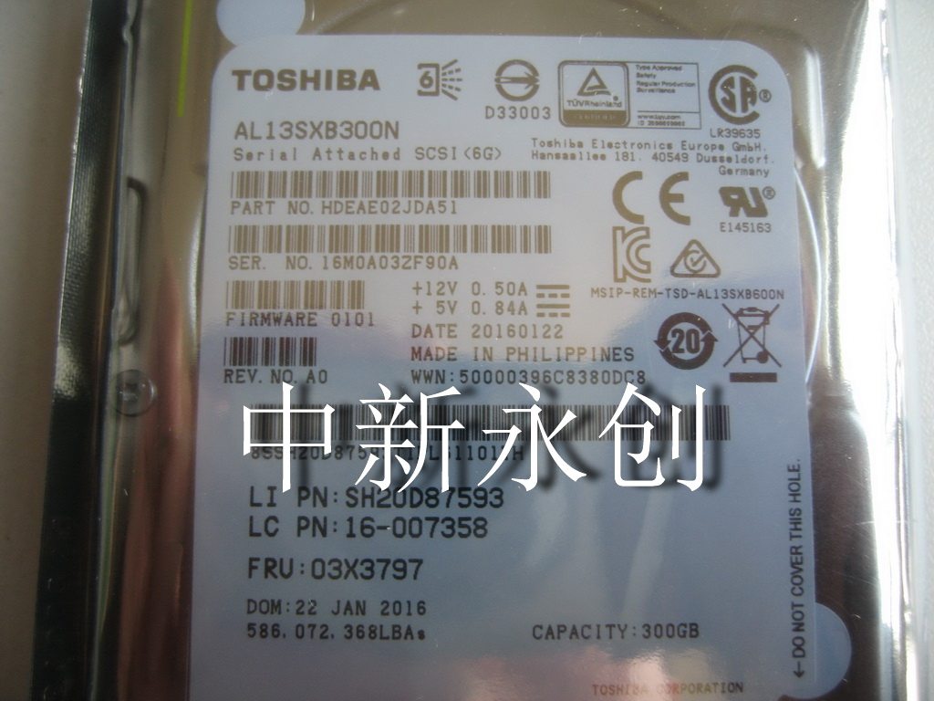 Toshiba AL13SXB450N 450GB 15000 to 15K SAS 2 5 Enterprise hard drive
