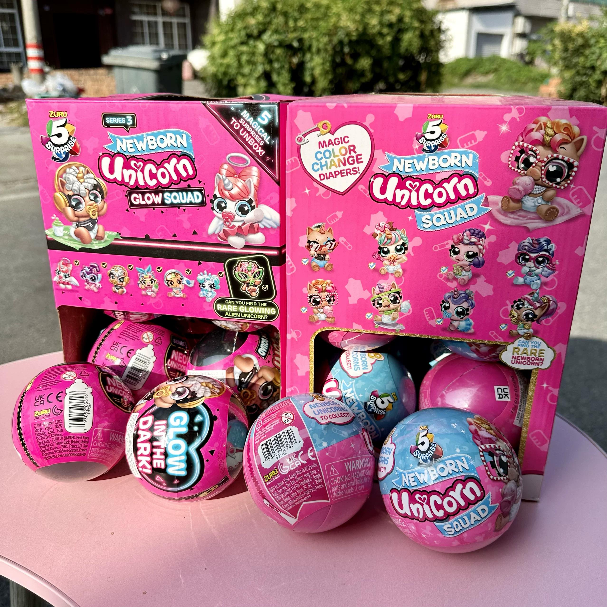 Caja ciega con temática de unicornio