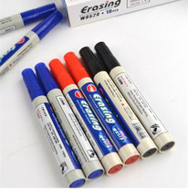 Water-based erasable whiteboard pen black red and blue three-color office erasable whiteboard pen children's graffiti water-based pen