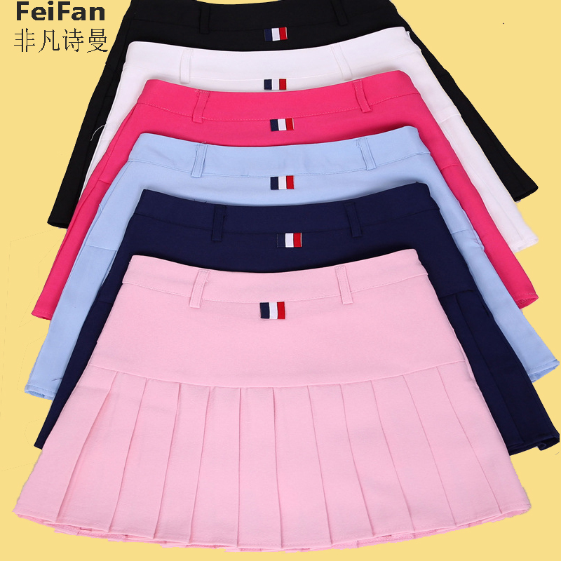 Golf Shorts Skirt Women's Skirt All-Season Outdoor Sports Clothing Anti-Exposure Golf Uniform Women's Skirt Half Skirt