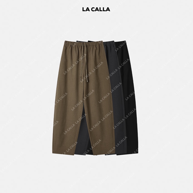 Shen Qiuqiu La Calla Old Money Style Wool Tailored Drawstring Wide-Leg Pants Autumn and Winter Casual Pants Oy-Ap11844 Shen Qiuqiu La Calla Old Money Style Wool Tailored Drawstring Wide-Leg Pants Autumn and Winter Casual Pants Oy-Ap11844