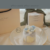 Thumping heart FmFs homemade small candle aromatherapy sleep essential oil cake cute smoke-free bedroom romance