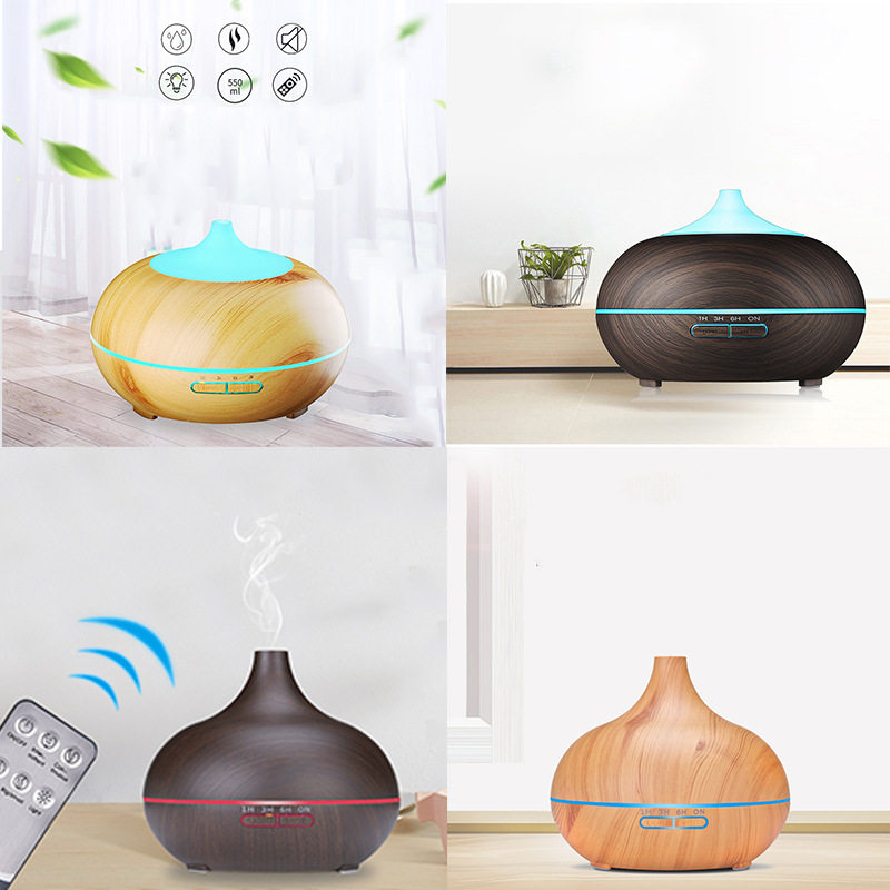 400ml aroma machine household ultrasonic air humidifier small coloured ribbon remote control humidifier desktop