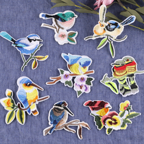 Cute cartoon animal bird embroidery badge patch clothes repair hole bag decoration patch DIY handmade cloth paste
