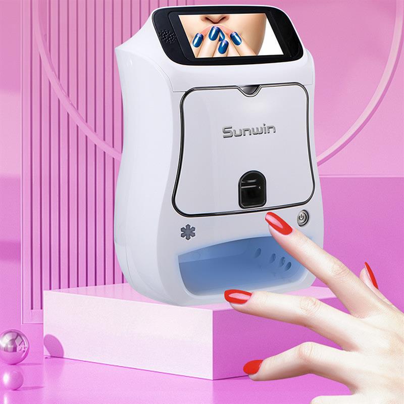 Creative Automatic Drying Integrated Nail Art Printing and Painting Printer 3D Fully Automatic Intelligent Nail Art Machine