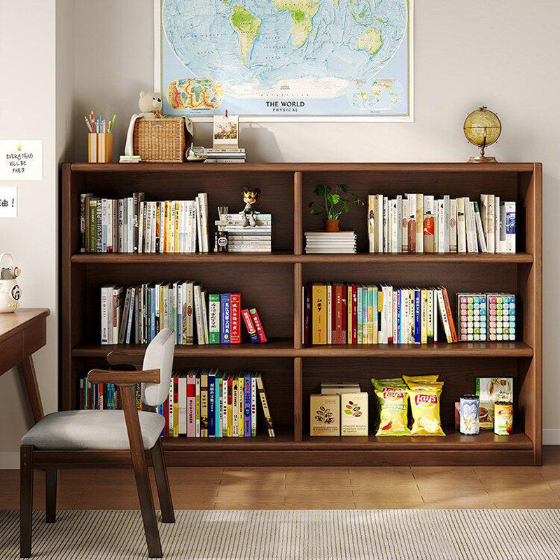 Bookshelf Storage Rack, Floor-Standing Children's Home Storage Cabinet, Grid Display Low Bookcase, Integrated Against the Wall Bookshelf Storage Rack, Floor-Standing Children's Home Storage Cabinet, Grid Display Low Bookcase, Integrated Against the Wall